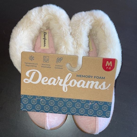 Dearfoam Women’s Chloe Soft Knit Clog Slippers size M 7-8 - Picture 4 of 7